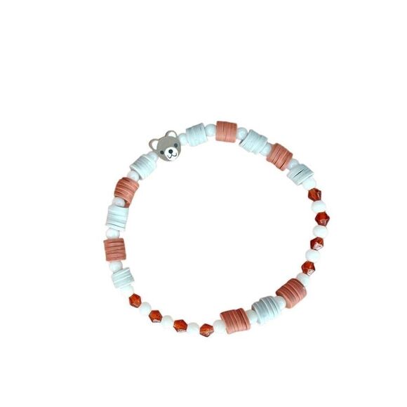 Handmade Clay Bead Bracelet - Picture 1 of 1